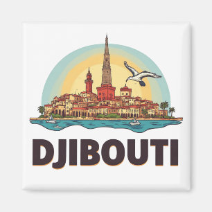 Íman Presente de Viagem Djibouti África 🗺️