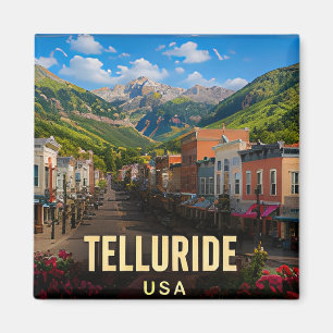 Íman Presente de Viagem do Vale da Montanha Telluride C