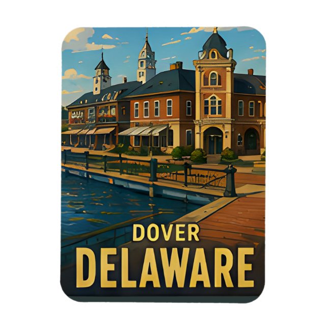 Íman Presente de Viagem Dover Delaware (Vertical)