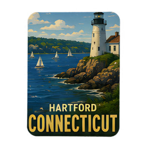 Íman Presente de Viagem Hartford Connecticut