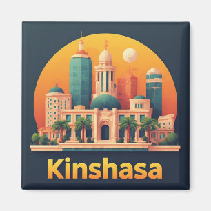 Íman Presente de Viagem Kinshasa Congo para Visitantes