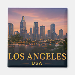 Íman ✈️ Presente de Viagem Los Angeles Califórnia 🌴