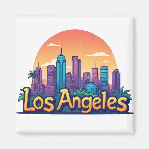Íman Presente de Viagem Los Angeles Califórnia Para Exp