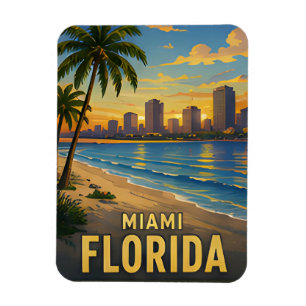 Íman Presente de Viagem Miami Flórida