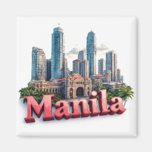 Íman Presente de Viagem para Manila Filipinas para Visi