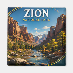 Íman Presente de viagem para Zion National Park Angels