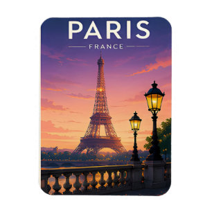 Íman Presente de Viagem Paris França Cidade Atemporal