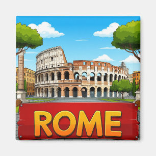 Íman Presente de Viagem Roma Itália para Viajantes do M