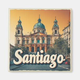 Íman Presente de Viagem Santiago Chile para Explorador