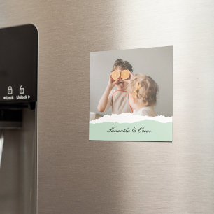 Íman Presente de vírgula de Foto e Nome Personalizado 