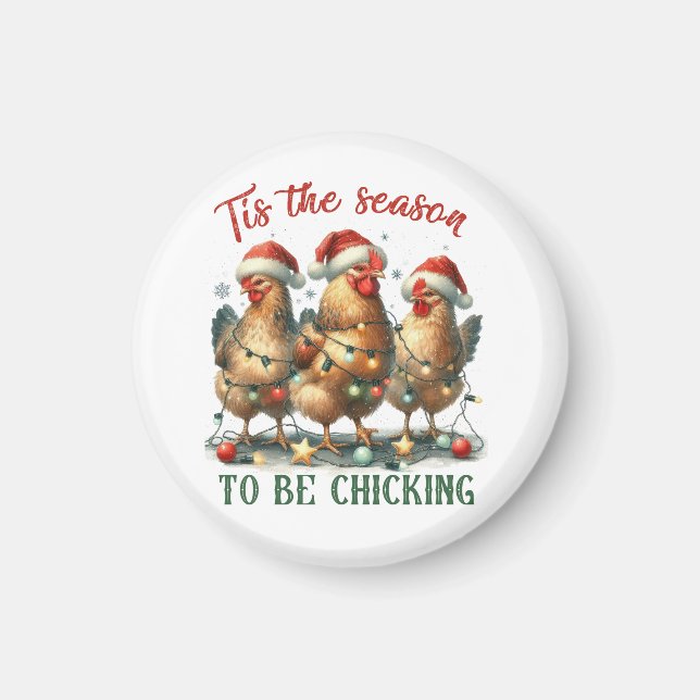 Íman Presente De Xmas Para Chicória (Frente)