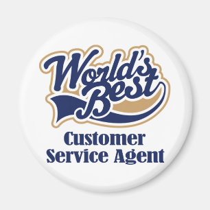 Íman Presente do agente de atendimento ao cliente