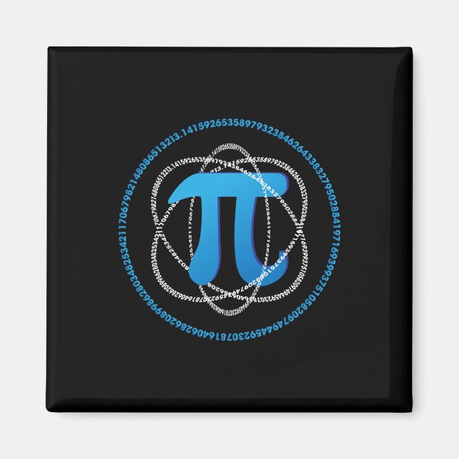 Íman Presente do Atom Pi Day Math Science (Frente)