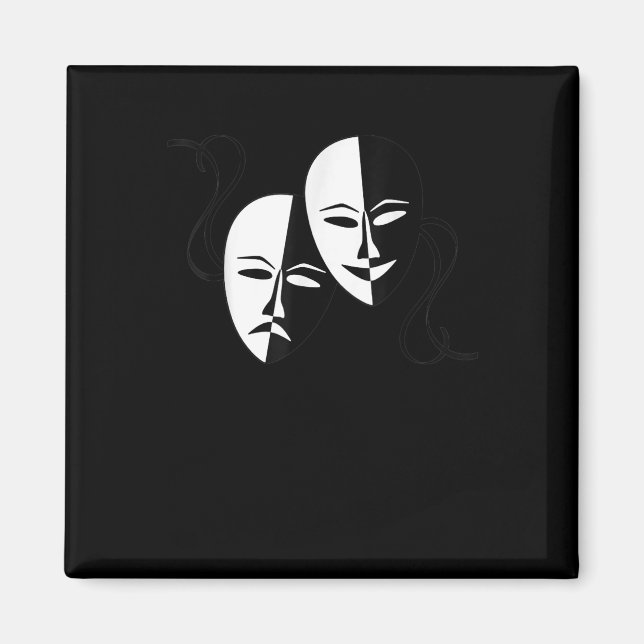 Íman Presente do Ator de Máscaras de Tragédia de Comédi (Frente)