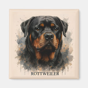 Íman Presente do Cão Guardião Rottweiler