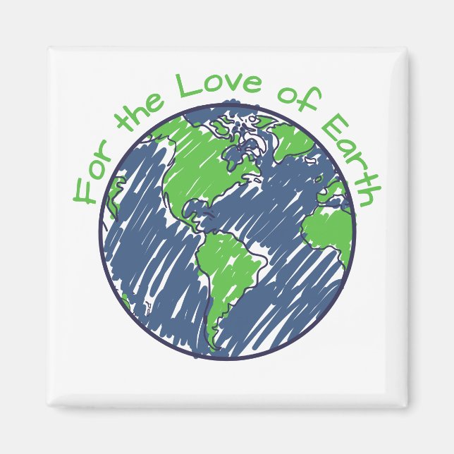 Íman Presente do Dia da Terra com Mínimo Impacto Ecológ (Frente)