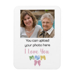 Íman Presente do Dia das Mães Patchwork Mamãe Foto Pers