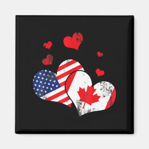 Íman Presente do Dia dos Namorados Folha de Bordo Canad