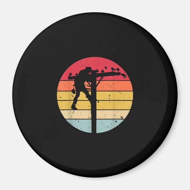 Íman Presente do eletricista Lineman (Frente)