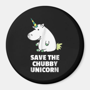 Íman Presente do Hippo Lover Chubby Unicorn Hippo Cut