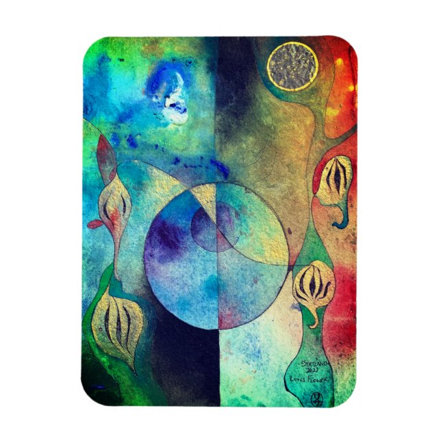 Íman Presente do ímã do Lotus Flower (Vertical)