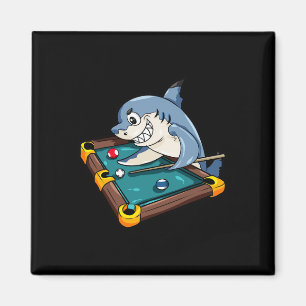 Íman Presente do jogador de Piscina de tubarão Billiard