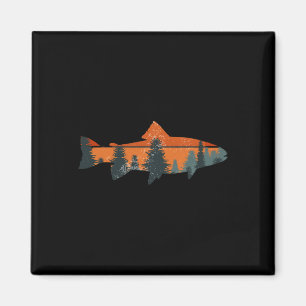 Íman Presente do pescador ao ar livre