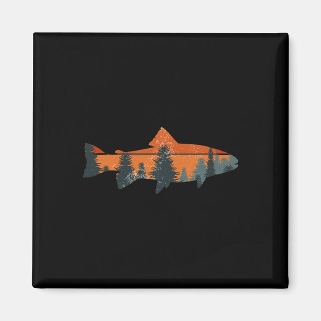 Íman Presente do pescador ao ar livre (Frente)