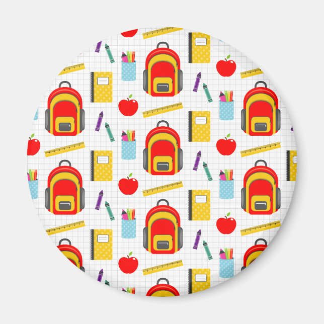 Íman Presente do professor | Apple De Volta À Escola (Frente)