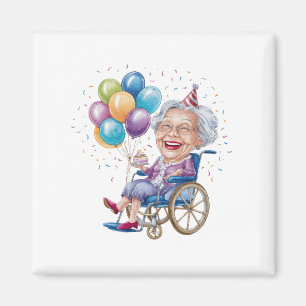 Íman Presente engraçado de aniversário da avó para tia