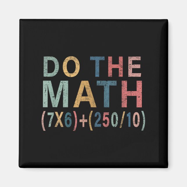 Íman Presente engraçado de meme de matemática para prof (Frente)