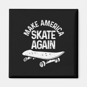 Íman Presente engraçado de skate para homens e mulheres