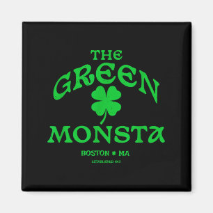 Íman Presente engraçado do Monsta Verde Boston M New En