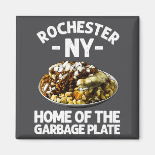 Íman Presente engraçado do prato de lixo de Rochester N