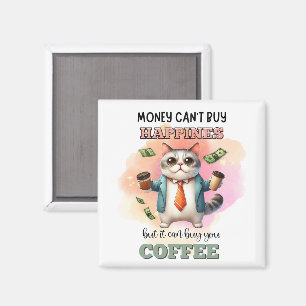 Íman Presente engraçado para amante de gatos, Dinheiro 