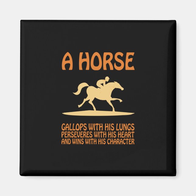 Íman Presente Equestre | Galoços de cavalos (Frente)