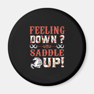 Íman Presente Equestre Sentir a sela para cima