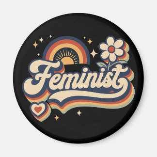 Íman Presente Feminista Vintage Retro dos Anos 70 Arco-