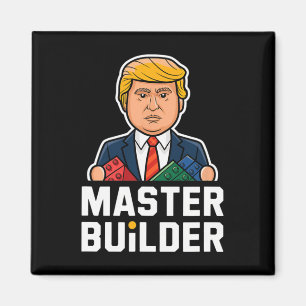 Íman Presente Funny Trump Master Builder