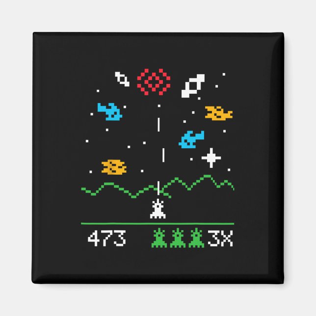 Íman Presente Geek de Videogames Astrospace Vintage Ner (Frente)