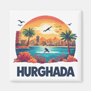 Íman Presente Lembrança de Viagem para Hurghada Egito P