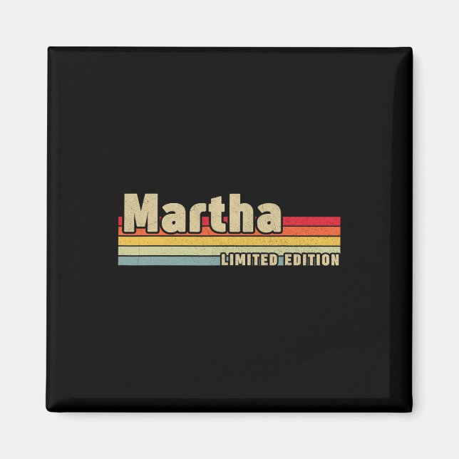 Íman Presente Martha Nome Personalizado Aniversário Div (Frente)