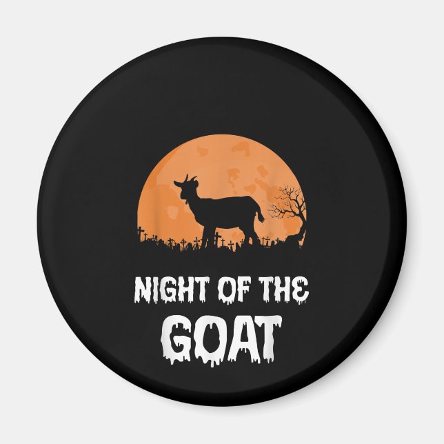 Íman Presente na fantasia de Halloween Goat (Frente)