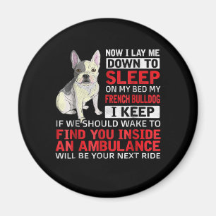 Íman Presente no cão Dormir Na Minha Cama O Meu Buldo