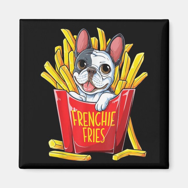Íman Presente no cão | Fries franceses (Frente)