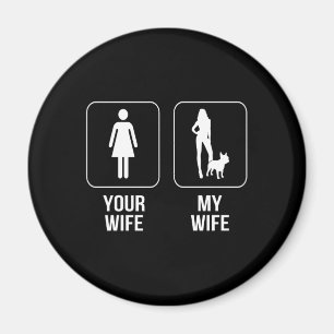 Íman Presente no cão Sua Esposa - Minha Esposa Buldog