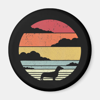Íman Presente no cão | Vintage Dachshund Style Idea