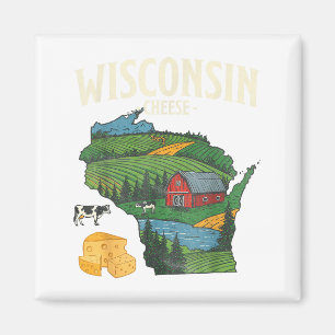 Íman Presente Orgulho do Estado do Queijo de Wisconsin