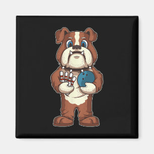 Íman Presente para amante de cães mascote Bulldog de bo