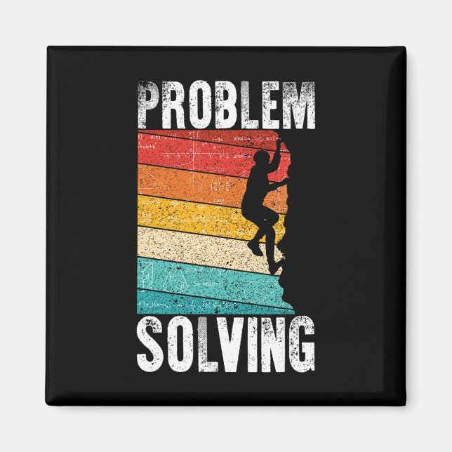 Íman Presente para Climber de Resolução de Problemas -  (Frente)